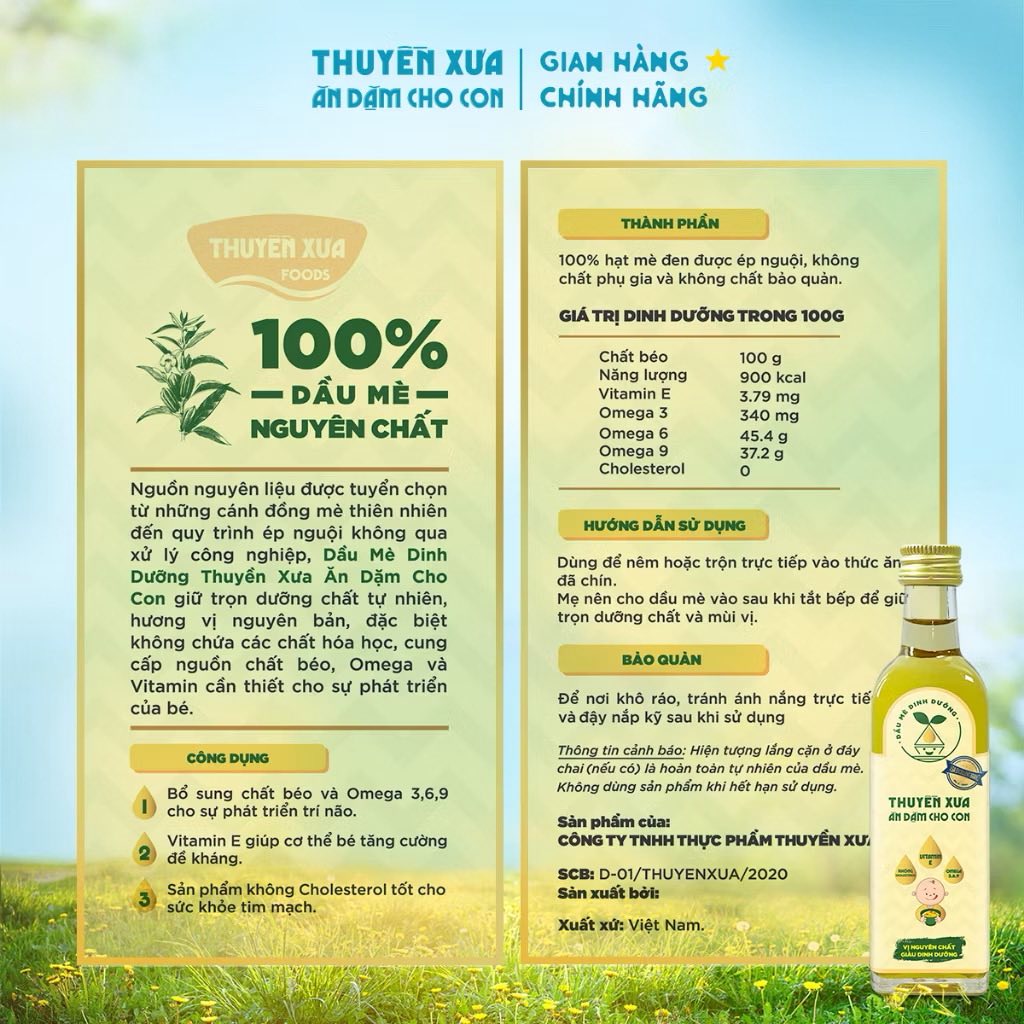 Dầu ăn dặm Thuyền Xưa