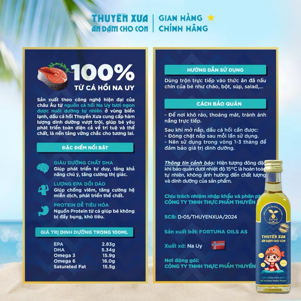 Dầu ăn dặm Thuyền Xưa