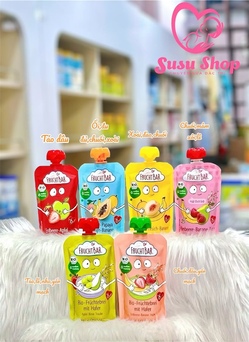 FRUCHTBAR – TRÁI CÂY NGHIỀN HỮU CƠ CHUẨN XÁCH TAY TỪ PHÁP