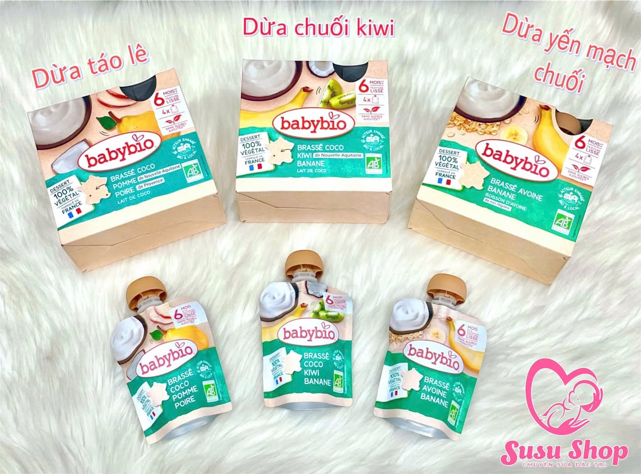 SỮA CHUA DỪA HỮU CƠ BABYBIO