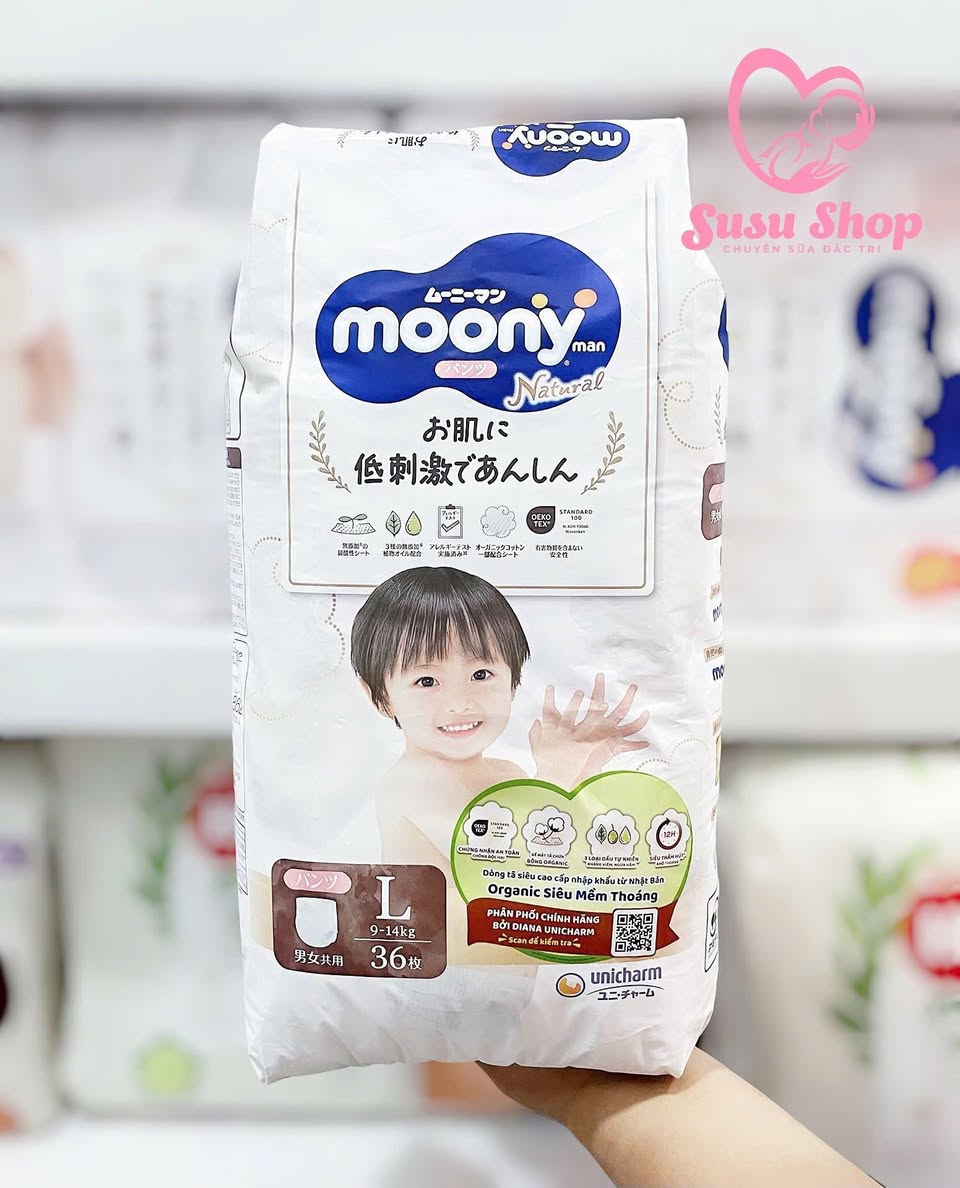 Tã dán Moony Natural Newborn