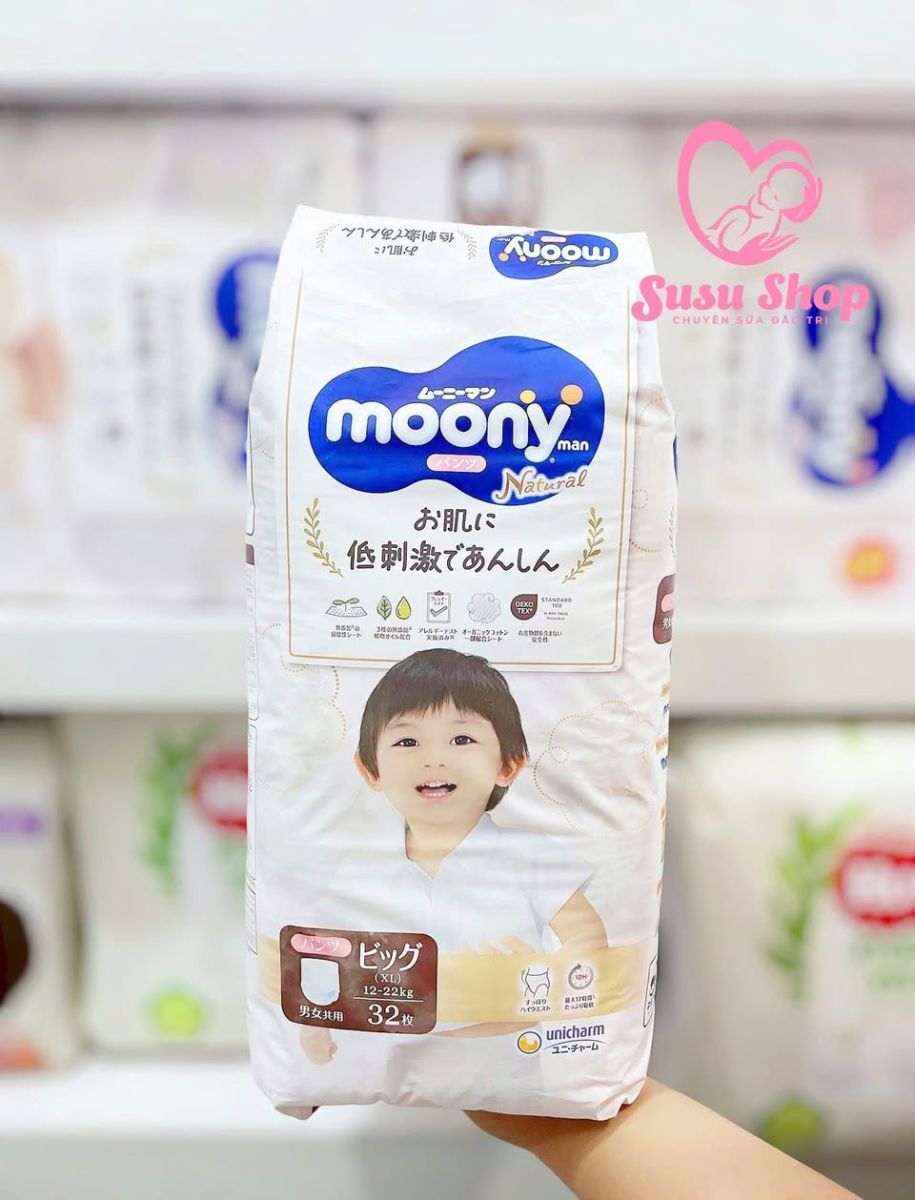 Tã dán Moony Natural Newborn