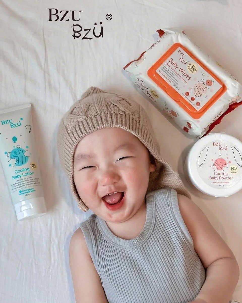Phấn rôm cho bé BZU BZU Cooling Baby Powder