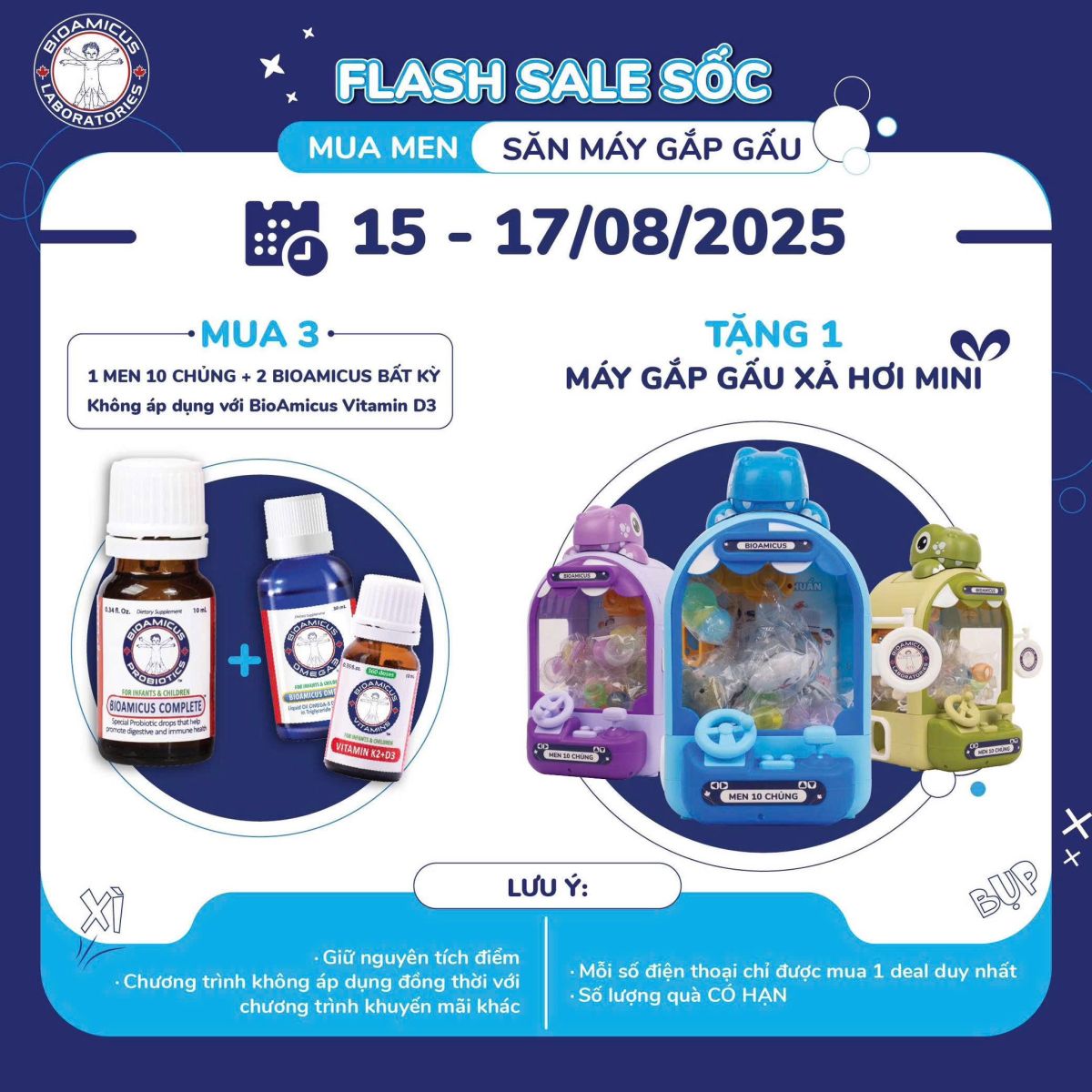 Men vi sinh 10 chủng BioAmicus Complete 10ml