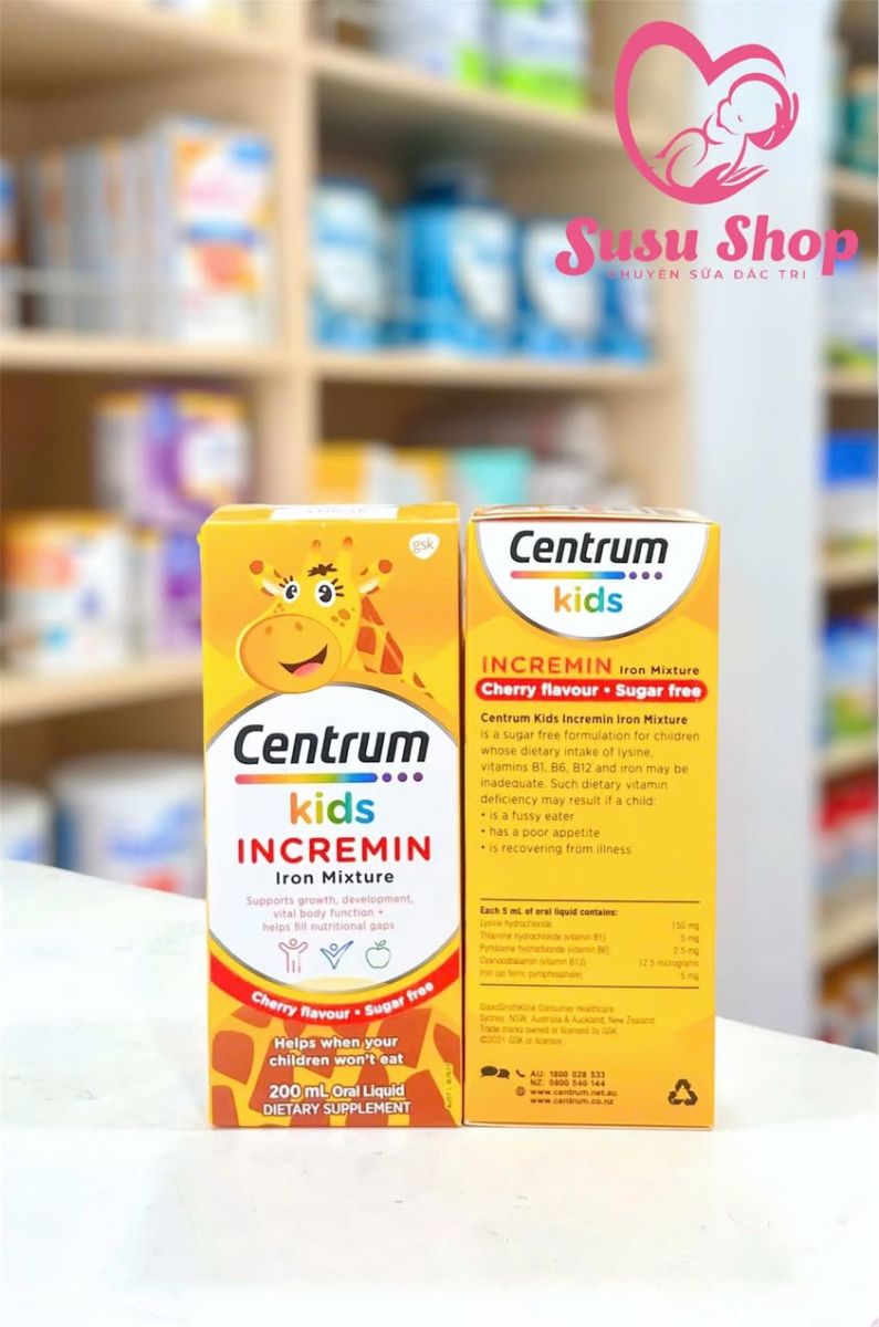 Siro ăn ngon Centrum Kids Incremin